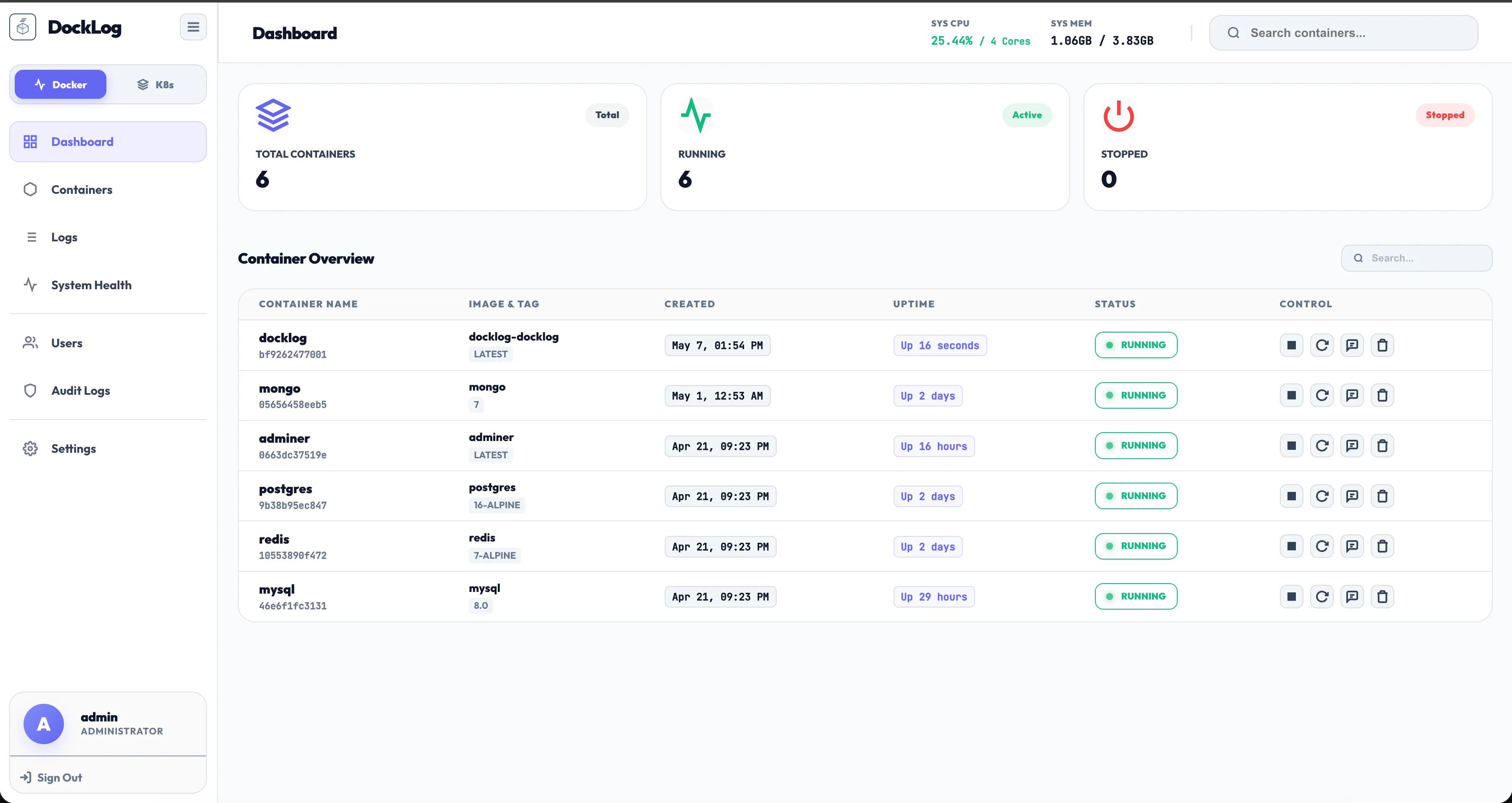 DockLog screenshot