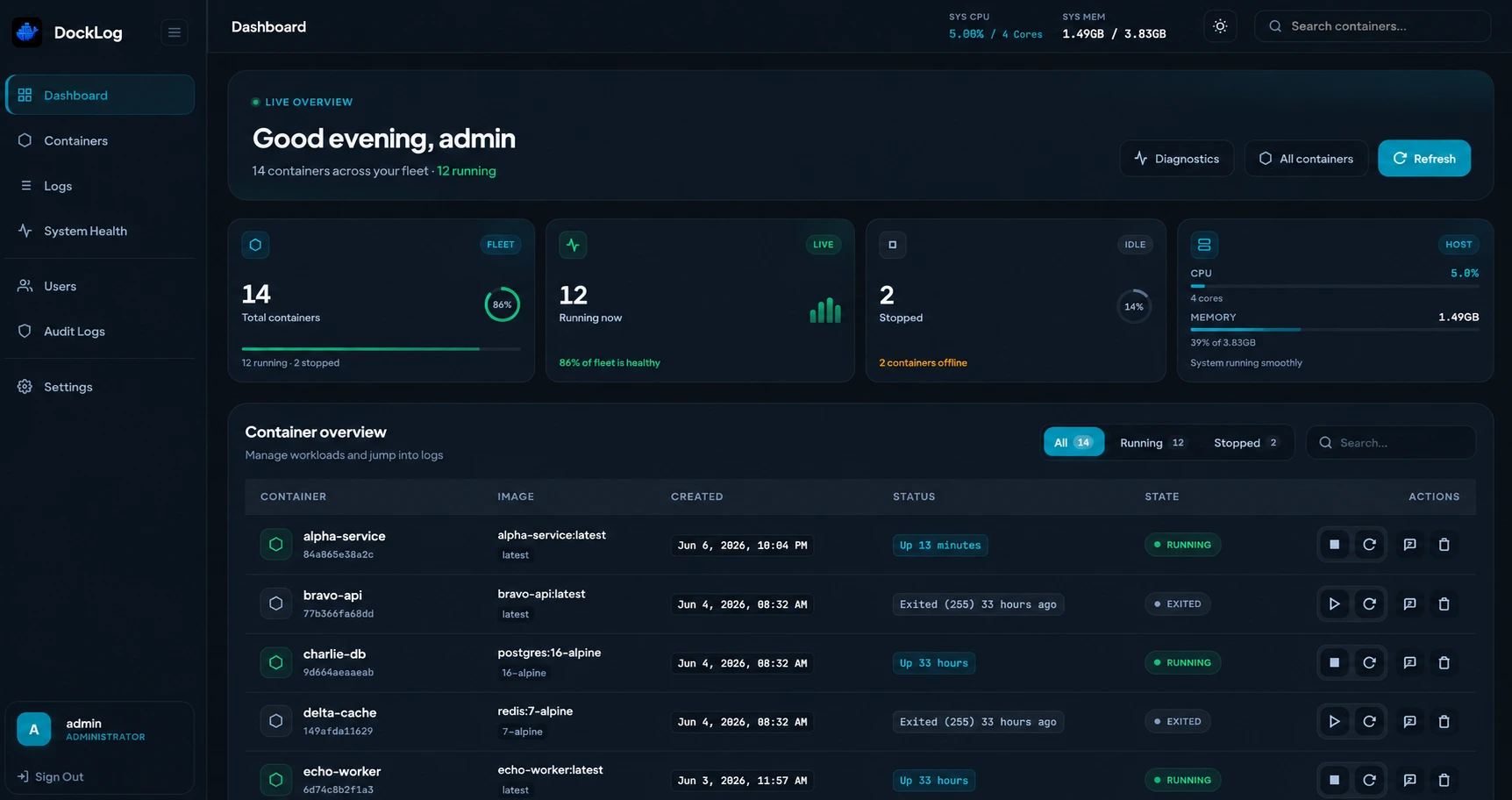 DockLog screenshot