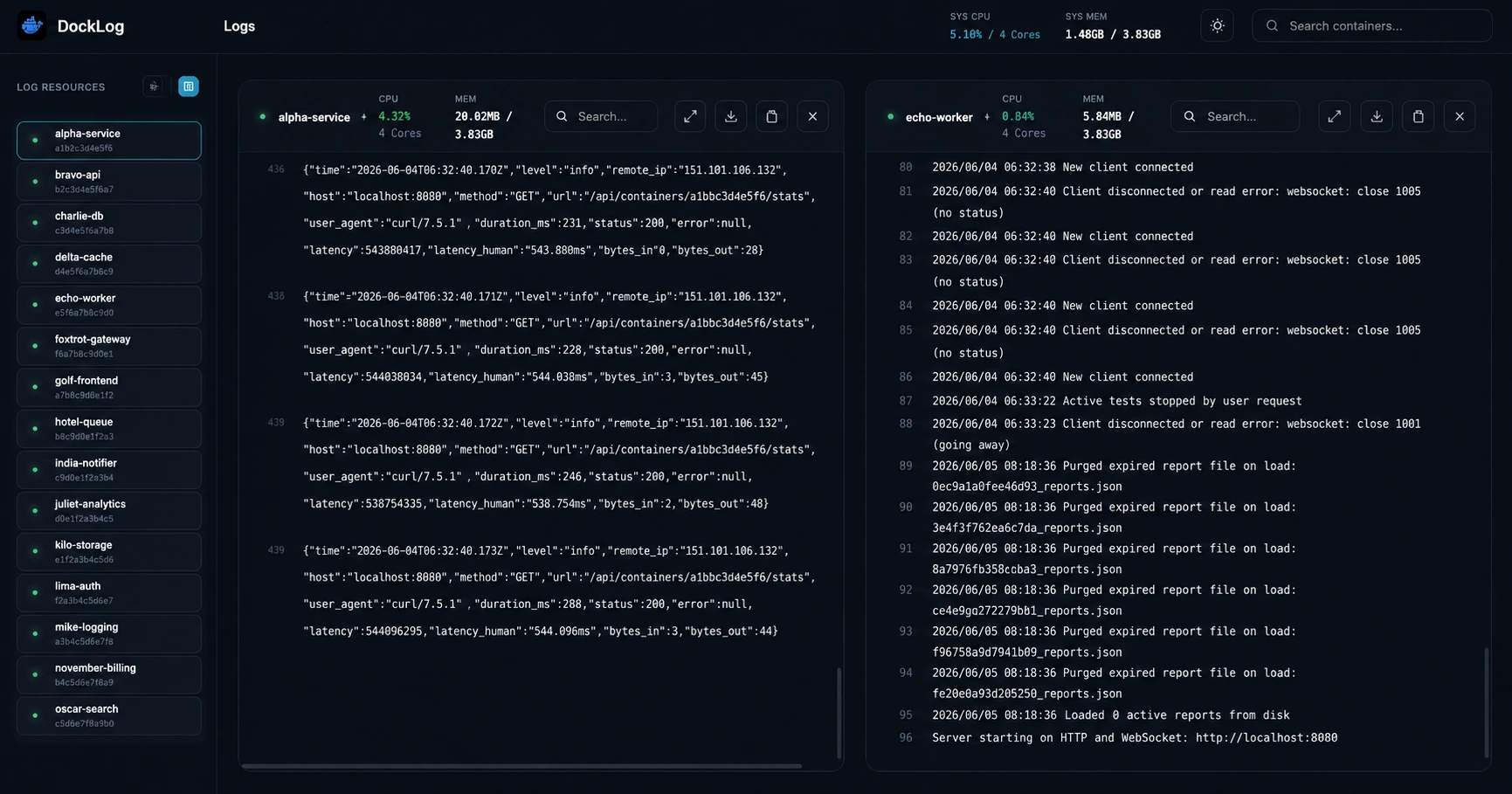DockLog screenshot 3