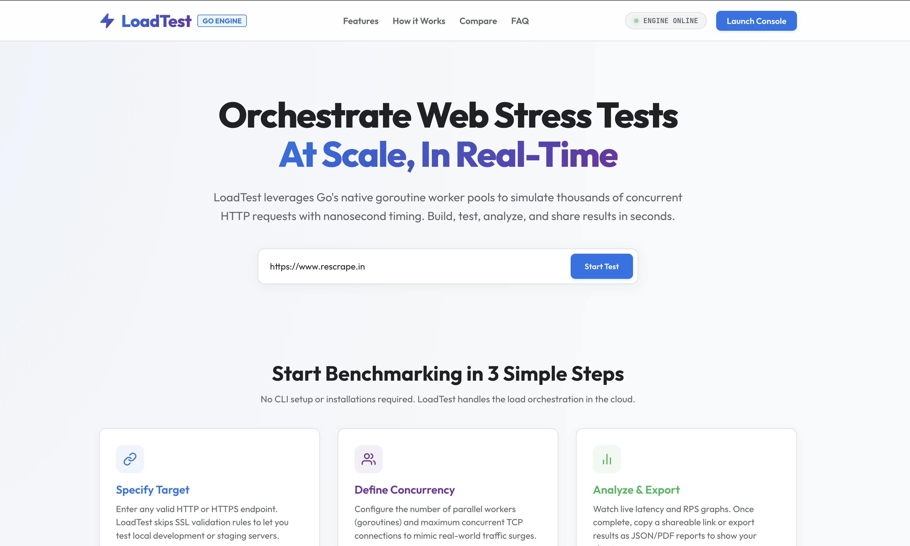 LoadTest screenshot