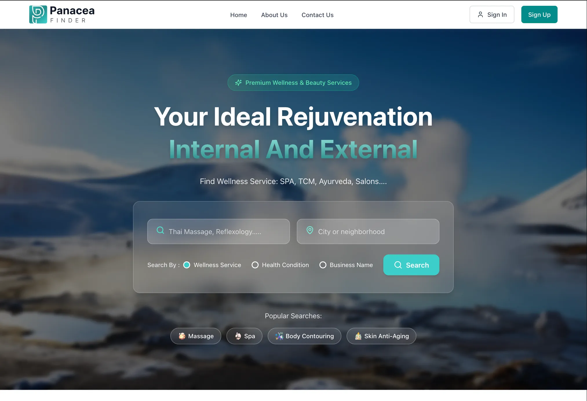 PanaceaFinder screenshot